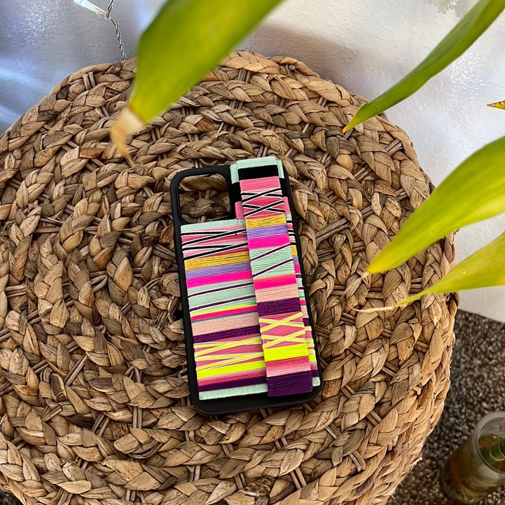 Le Pom Pom Accessories ELVIE handmade stitched IPHONE CASE 12 Pro Max
